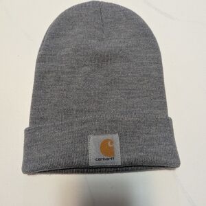 Carhartt Unisex One Size Cuffed Beanie Hat, Gray, EUC